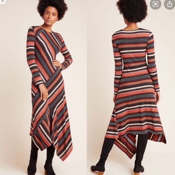 Anthropologie Dresses & Skirts - Anthropologie MAEVE Parkside Knit Striped Mid Maxi Dress Size XS